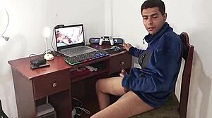 i find my friend masturbating and feel so aroused i suck him off passionately