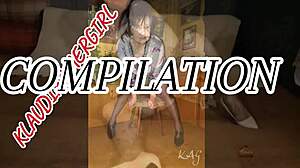 klaudia amber's masturbation compilation with fisting orgasms