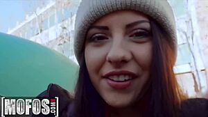 Italian Teen Rebecca Volpetti's Public Ass Fuck