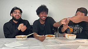 three amateurs learn asian techniques