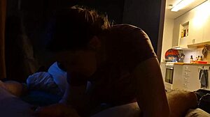 Long blowjob leads to hard mouth fucking