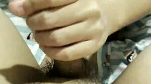 Wow, Asian Girl Gives Boyfriend Amazing Handjob!