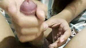 Wow, Asian Girl Gives Boyfriend Amazing Handjob!