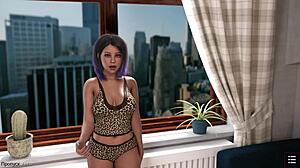 anime babe's eyes closed vs. intense group fuck in sauna