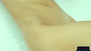 Amazing big boobs blonde milf on dream date stripping