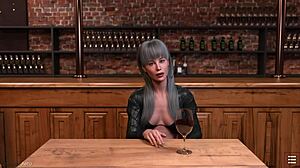 anime babe's eyes closed vs. intense group fuck in sauna