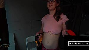 Blond slut craves teacher's huge dick in pussy.