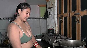 Cooking Sex in Kitchen with Monster Cock Chopping Vegetables