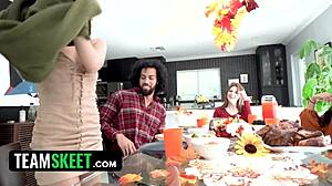 Thanksgiving Lunch Turns Hot Foursome! 😏