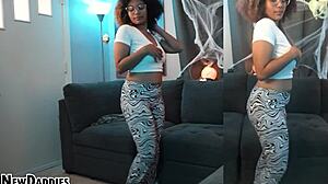 Shy Black Teen Amateur Gets Face Fuck & Blowjob