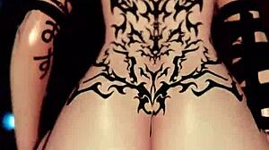 Trans Girl Rides Dildo In Vr And Cums