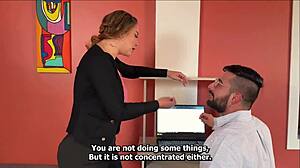 Busty Boss Loves Bossing Her Employee And They Fuck Hard!