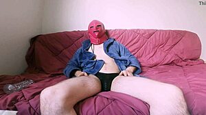 ending with cum on the sofa