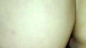 Busting creampie in wife's fat pussy with big ass