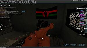 Pawg ass taking dick in lesbian scene.