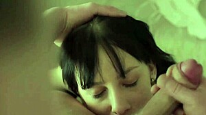 Curly haired teen gets doggystyle fuck from hung stud!