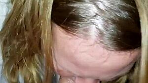 Busting creampie in wife's fat pussy with big ass