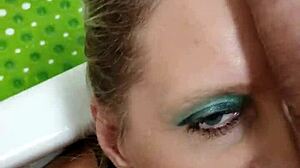 German MILF Sandra BLOWJOB and SPERM SWALLOW