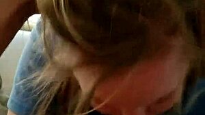 blonde sucks hung stud till he explodes