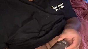 Pregnant BBW Trying Out New Toy on Her Creamy Pussy