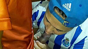 amateur black couple in costumes rough anal assfucking, blowjob and pov masturbation with feet fetish