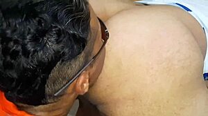 amateur black couple in costumes rough anal assfucking, blowjob and pov masturbation with feet fetish