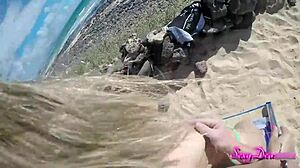 Watch this sensual POV doggystyle delight on the beach with big ass shaking