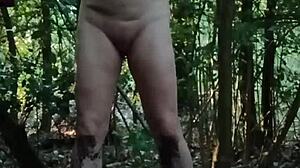 2025 08 16 esclave f exhib et dressage uro en foret with bondage spanking and cumshot humiliation