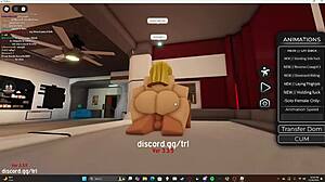 Hot blonde, suck and ride that big white cock.