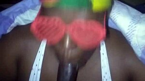 Big Black Cock Gets Sloppy Blowjob from Bbw Ending in Huge Facial