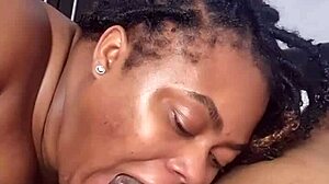 babe drops to knees slurping massive cock till hot cum explodes