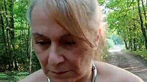 2025 08 16 esclave f exhib et dressage uro en foret with bondage spanking and cumshot humiliation