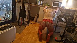 Kit Willer Rips Ass Wide Open In Kitchen For Honey's Cock