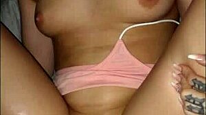 Blonde College Teen Shakes From Squirting Orgasm