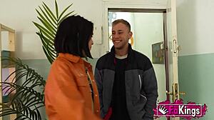 Lucky dude, your boyfriend's gift is this hot foursome with us.