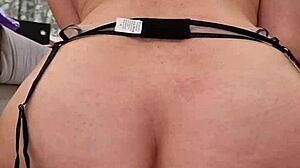 Planted on huge dick, little princess cums instantly