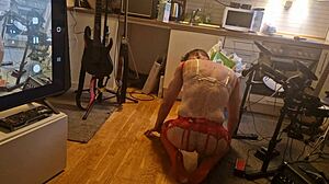 Kit Willer Rips Ass Wide Open In Kitchen For Honey's Cock