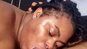 babe drops to knees slurping massive cock till hot cum explodes