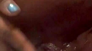 ebony amateur toys her ass solo