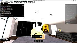 Holy shit banging horny gringa prostitute with monster cock in roblox condo!
