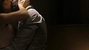 Why is that classy euro babe getting drilled from behind and sprayed with jizz?