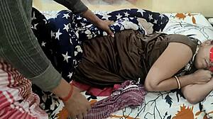 Bhabhi ji seduced with sleeping pill in milk for intense missionary fucking until orgasm