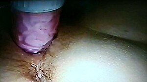 Blindfolded Wife Enjoys Rabbit Fucking