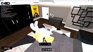 Holy shit banging horny gringa prostitute with monster cock in roblox condo!