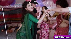 Nina White's Friends Ignite Explosive Stripper Fuck Fest Passion