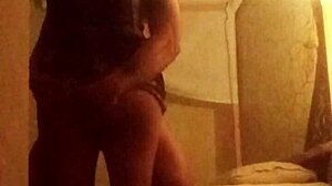 Virgin stepsister explores anal pleasures with muscular stepbrother in a hotel room, her wet pussy dripping as clothes rip apart