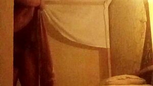 Virgin stepsister explores anal pleasures with muscular stepbrother in a hotel room, her wet pussy dripping as clothes rip apart