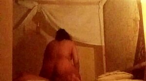 Virgin stepsister explores anal pleasures with muscular stepbrother in a hotel room, her wet pussy dripping as clothes rip apart