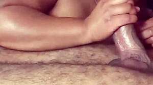 babe drops to knees slurping massive cock till hot cum explodes