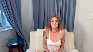 Innocent Blonde Teen Student Bent Over for Teacher's Monster Cock Creampie in Massage Roleplay